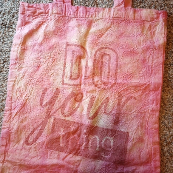 Handmade tie dyed canvas bag - Picture 2 of 3